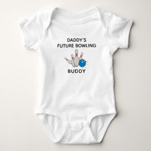 Daddy's Future Bowling Buddy - Cute Bowling Baby Bodysuit