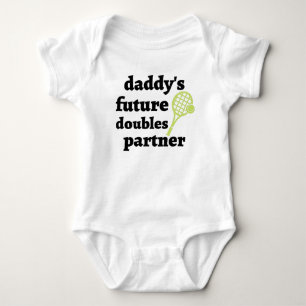 Daddy's Future Doubles Partner Funny Baby Bodysuit