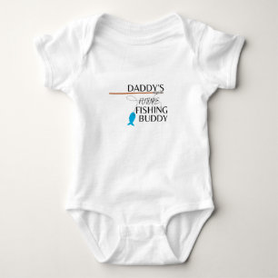Daddy's future fishing buddy baby bodysuit