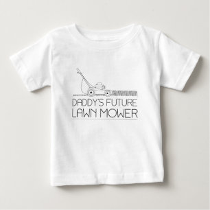 Daddy's Future Lawn Mower Baby T-Shirt