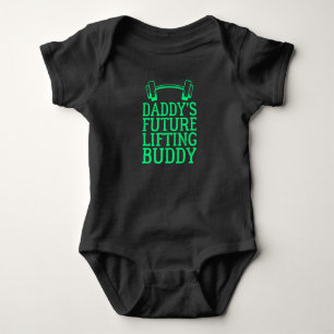 Daddy's Future Lifting Buddy - Gym Dad Gift Baby Bodysuit