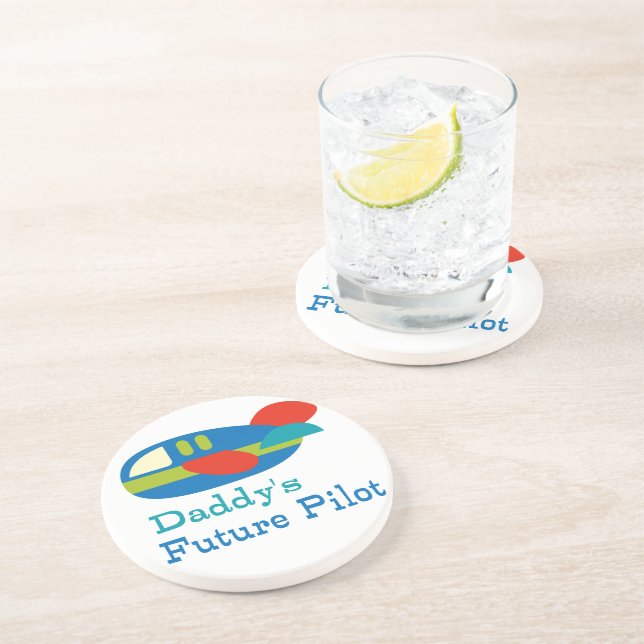 Daddy's Future Pilot Coaster (Side)