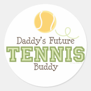 Daddy's Future Tennis Buddy Sticker