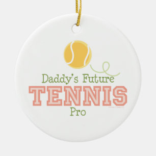 Daddy's Future Tennis Pro Ornament