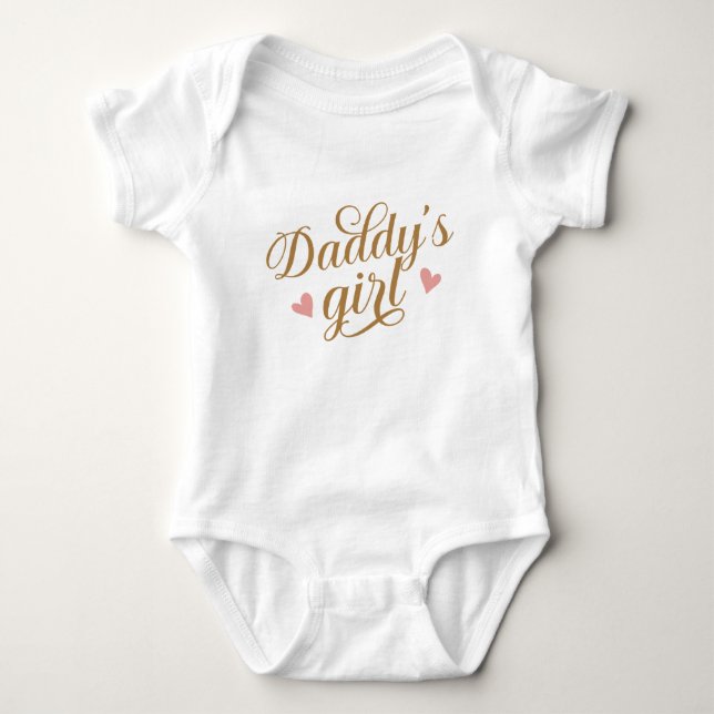 Daddy's Girl Baby Bodysuit (Front)