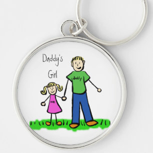 Daddy's Girl Blond Keychain (Customize)