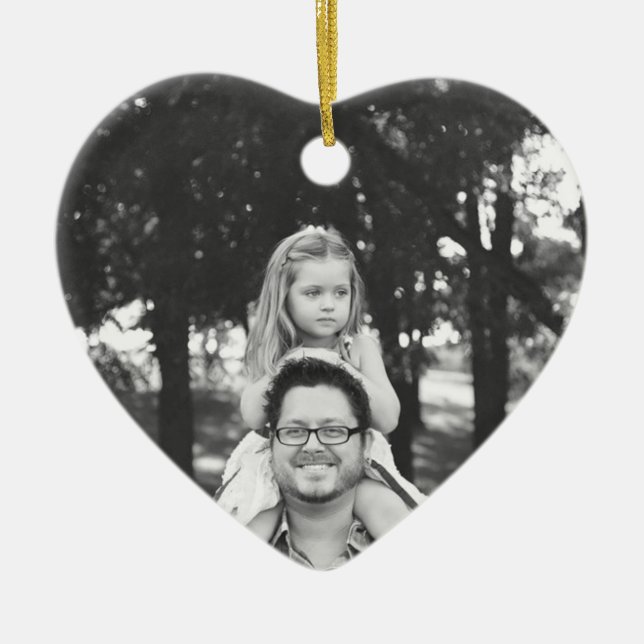 Daddy's Girl Christmas Photo  Ornament Keepsake (Front)