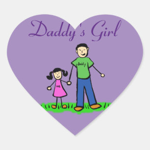 Daddy's Girl Custom Family Character Decal Sticker