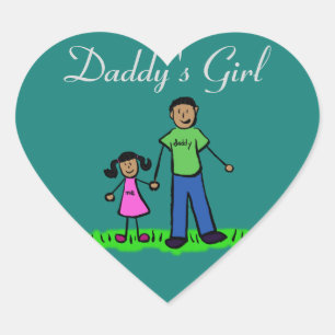 Daddy's Girl Custom Family Character Decal Sticker