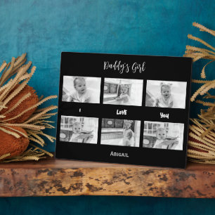 Daddy's Girl I love You Photo Collage Plaque