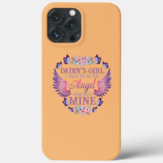 Daddy's Girl I Used To Be His Angel Now He's Mine Case-Mate iPhone Case (Back)