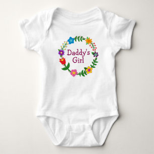 Daddy's Girl in Floral Frame Bodysuit