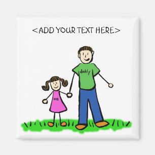 Daddy's Girl Personalised Family Magnet Gifts