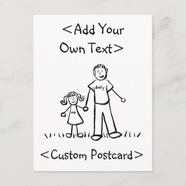 Daddy's Girl Postcard (Front)