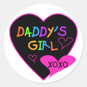 Daddy's Girl T Shirts, Mugs, Pillows, Stationary Classic Round Sticker