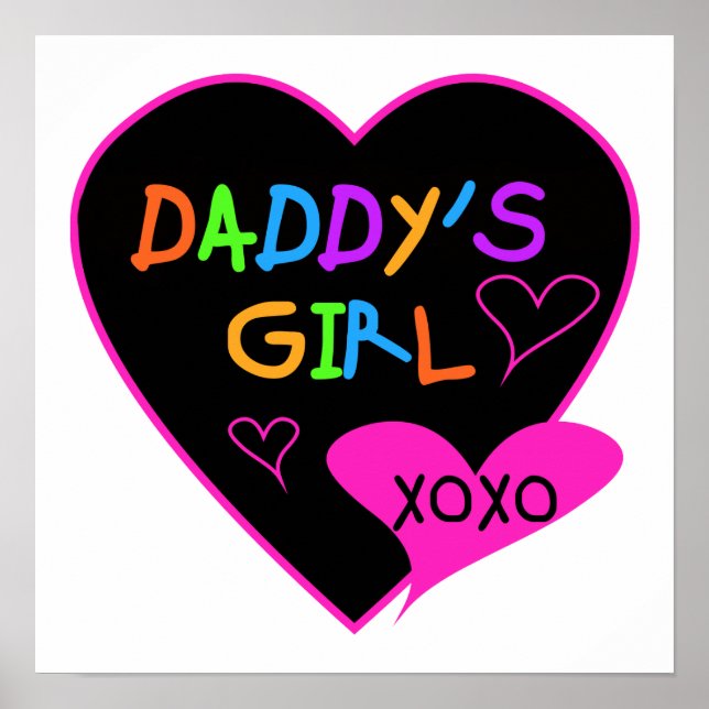 Daddy's Girl T Shirts, Mugs, Pillows, Stationary Poster (Front)
