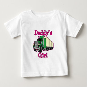 Daddy's Girl Truck Driver Baby T-Shirt