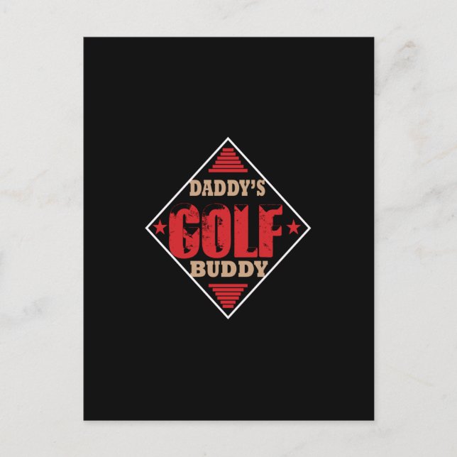 daddy's golf buddy postcard (Front)