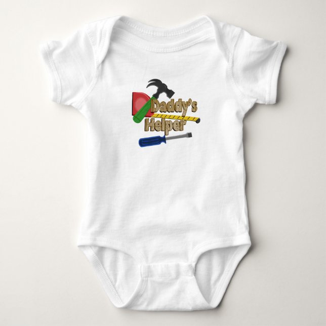 Daddy's Helper Baby Bodysuit (Front)