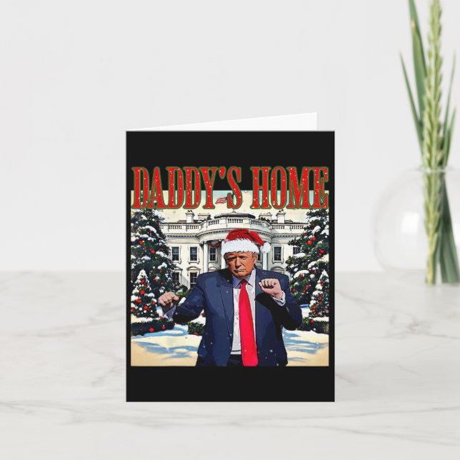 Daddy's Home Christmas Edition White House Trump D Card (Front)
