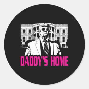 Daddy's Home Classic Round Sticker