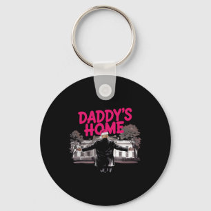 Daddy's Home Trump Christmas White House Come Home Key Ring