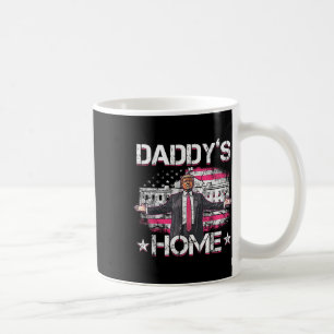 Daddys Home Trump Pink 2024 Funny Trump Take Coffee Mug