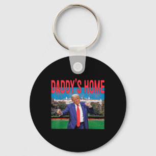 Daddys Home Trump Pink Trump 2024 Take America Bac Key Ring
