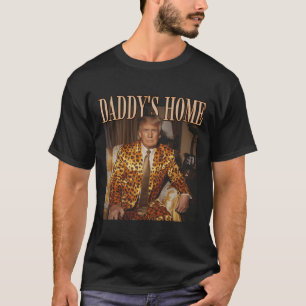 Daddy's Home Trump Trump 2024 Leopard Funny  T-Shirt