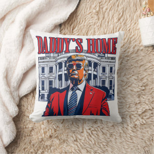 Daddy's Home Trump   White House Trump Gift Cushion