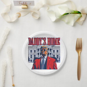 Daddy's Home Trump White House Trump Gift Paper Plate