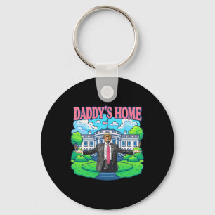 Daddy's Home White House 2025 President Trump 2 Key Ring