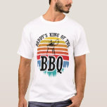 Daddy's King Of The Bbq Funny BBQ Grilling Gift T-Shirt<br><div class="desc">Add some fun to your "Grilling- bbq" wardrobe with this funny "
Daddy's King Of The Bbq" design,  or gives it as the perfect gift!
Choose your size and colour below then BUY IT NOW to place your order.</div>