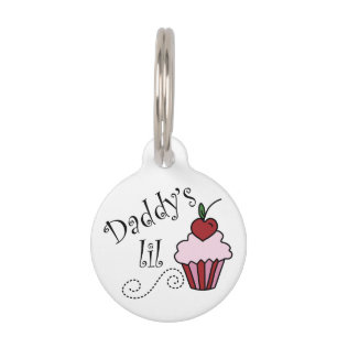 Daddys Lil  Cupcake Pet Tag