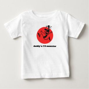 "daddy's l'il monster" baby T-Shirt