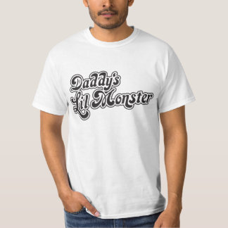 Daddy's Lil Monster Baseball Style T-Shirt