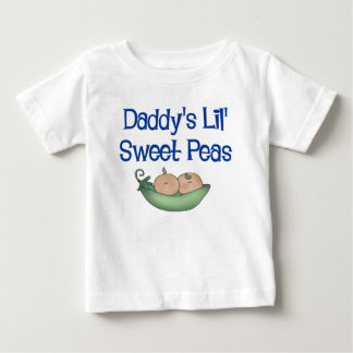 Daddy's LIl' Sweet Peas Baby T-Shirt