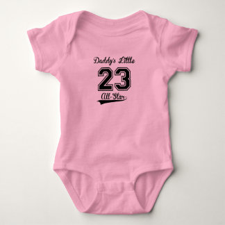 Daddy's Little All-Star (Pink) Baby Bodysuit