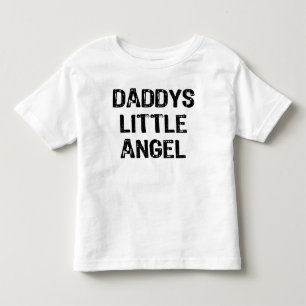 Daddy's Little Angel-Back Text With Back Wings Toddler T-Shirt
