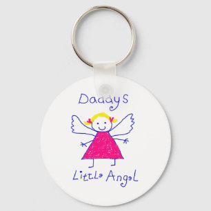 Daddy's Little Angel Key Ring