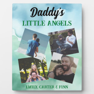 Daddy's Little Angels   Photo Gift Plaque