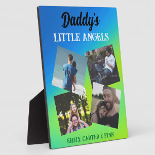 Daddy's Little Angels   Photo Gift Plaque