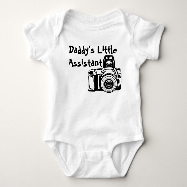 Daddy's Little Assistant Baby Bodysuit (Front)