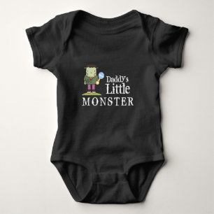 Daddy's Little Baby Monster  Baby Bodysuit