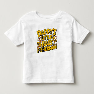 Daddys Little Bass Fisherman Toddler T-Shirt