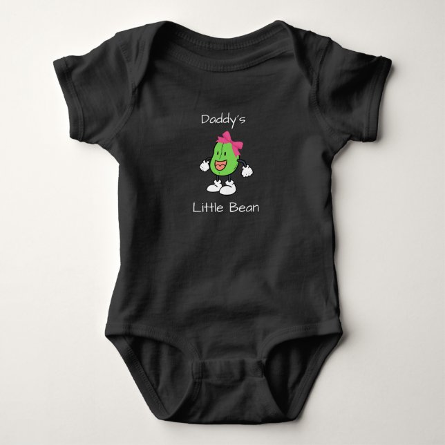 Daddy's Little Bean Baby Bodysuit (Front)