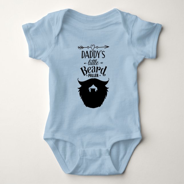  Daddy's Little Beard Puller Shirt Blue  (Front)