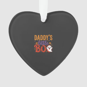 Daddy's Little Boo Halloween Ghost Design Ornament