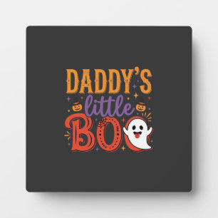 Daddy's Little Boo Halloween Ghost Design Plaque