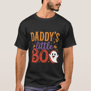 Daddy's Little Boo Halloween Ghost Design T-Shirt